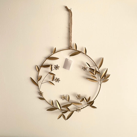 Golden olive branch wreath