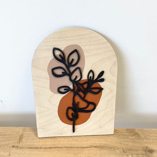 Wood Floral Art