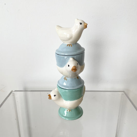 Three chicks egg holder