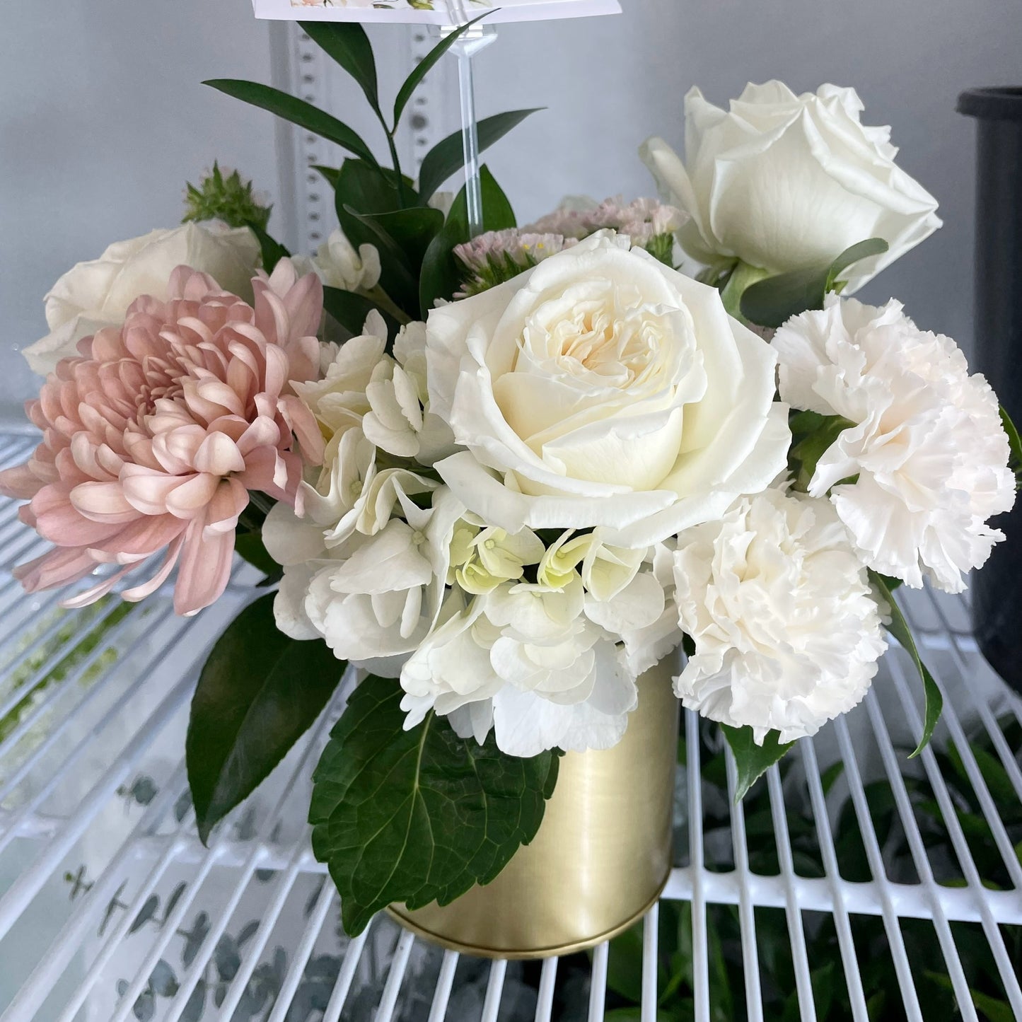 Mint Vase Arrangement