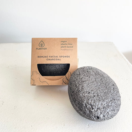 Konjac facial sponge charcoal
