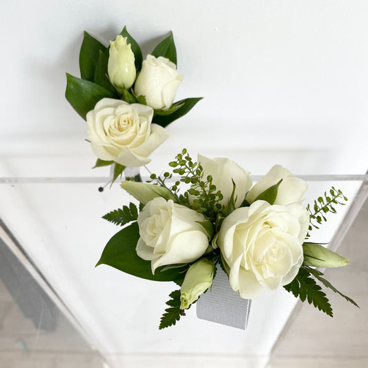 Classic corsage and boutonnière
