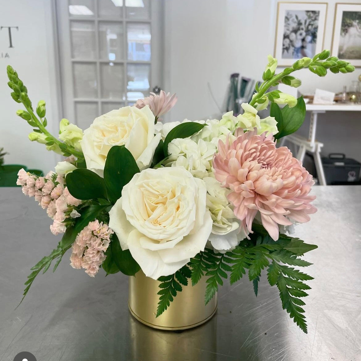 Mint Vase Arrangement