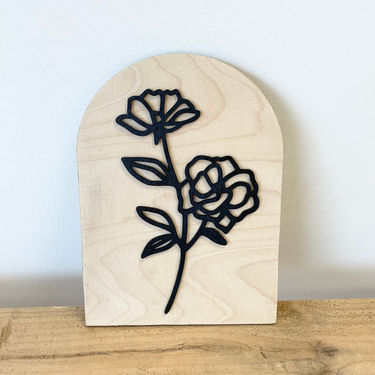 Wood Floral Art
