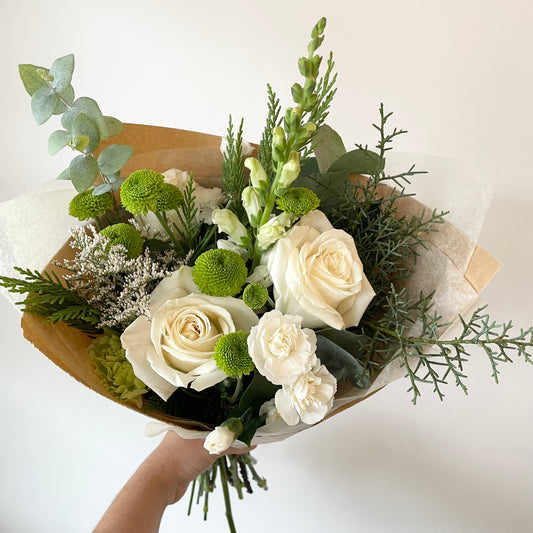 Holiday Handtied bouquet