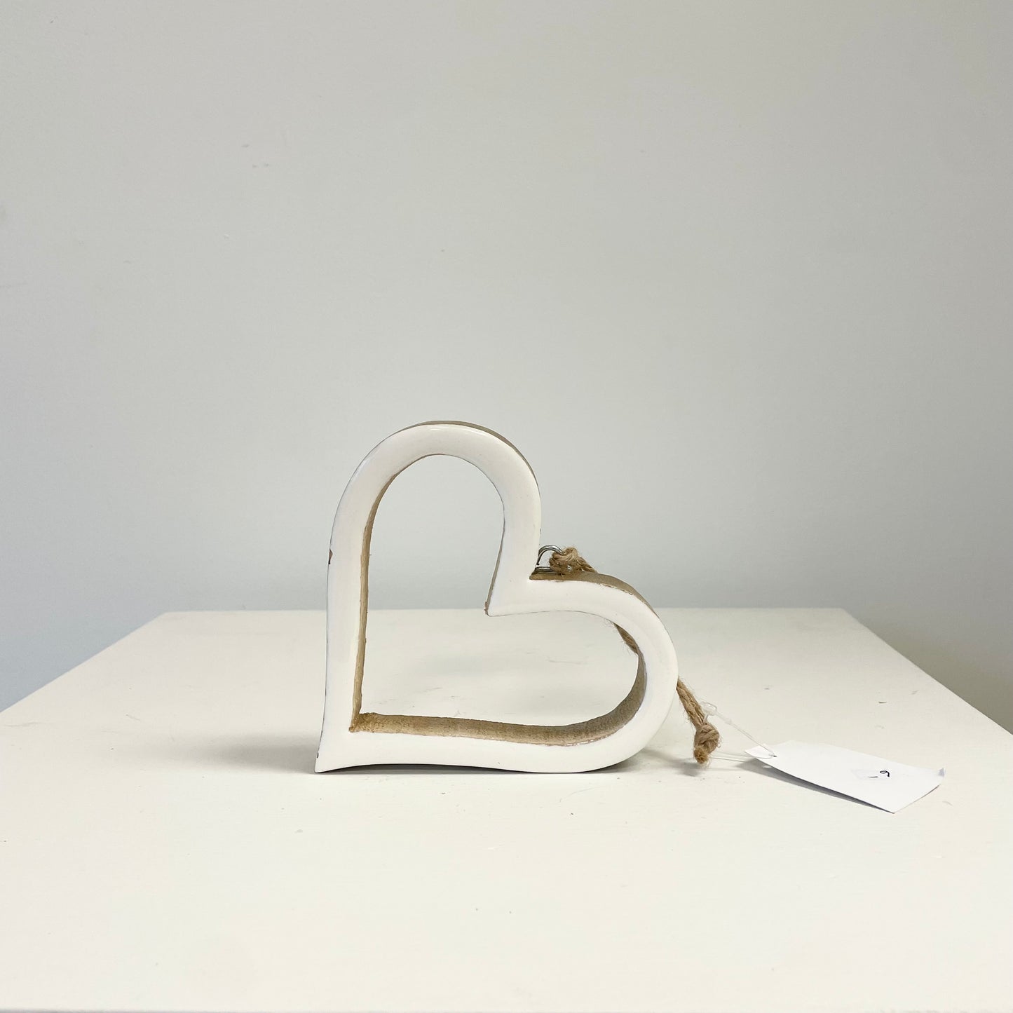 Wooden heart ornament