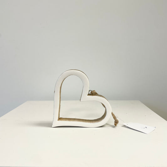 Wooden heart ornament