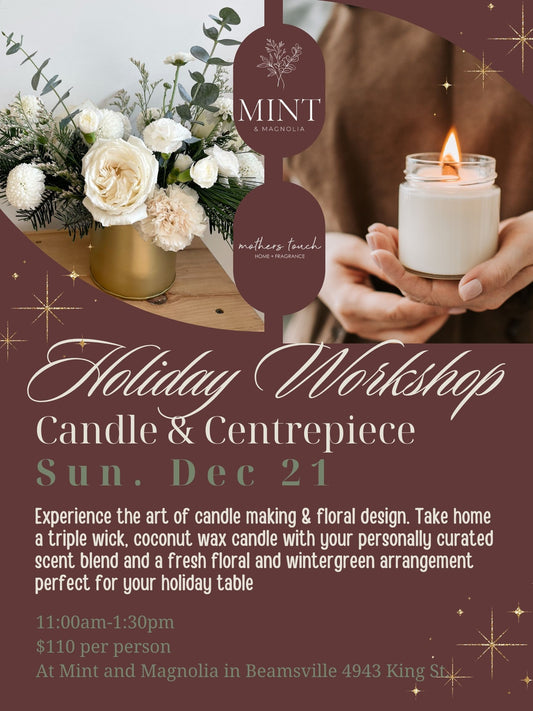 Mother's Touch Candles x Mint and Magnolia Workshop