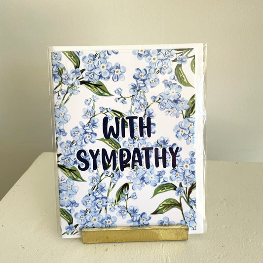 With sympathy