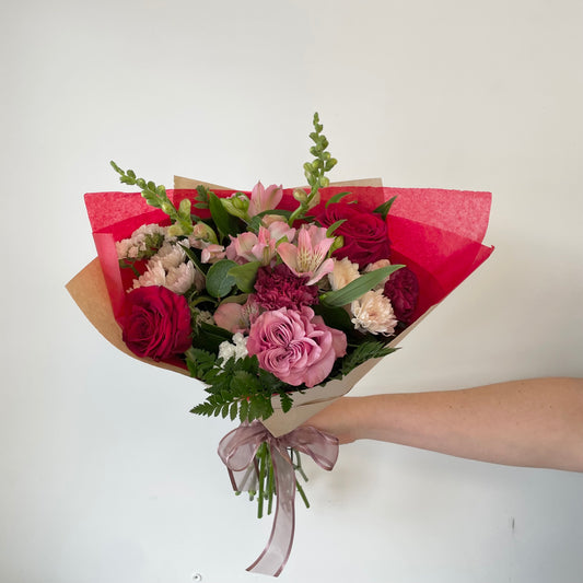 Valentine’s Day Handtied Bouquet