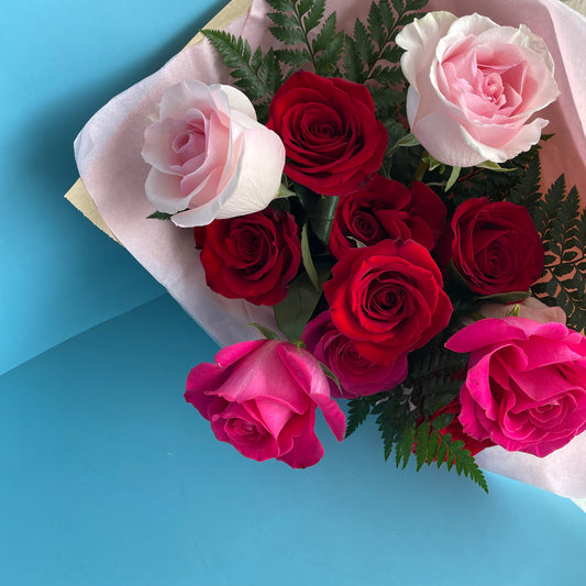 Valentine’s Dozen Mixed Roses